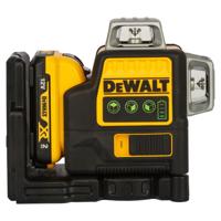 DEWALT DCE089D1G-QW 3x360° laser groen 12V XR - Inclusief 1x 2.0Ah Accu, Lader en Koffer