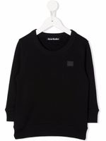 Acne Studios Kids sweat à patch logo - Noir