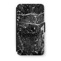 Zwart marmer: iPhone XS Flip Hoesje - thumbnail