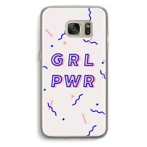 GRL PWR: Samsung Galaxy S7 Transparant Hoesje