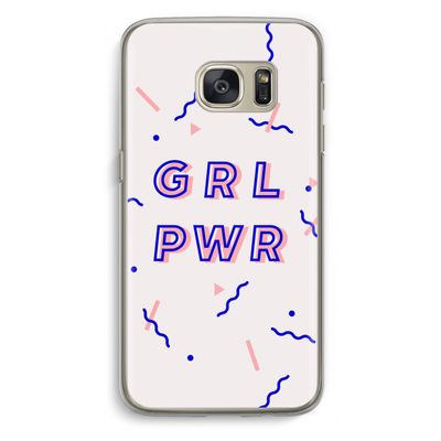 GRL PWR: Samsung Galaxy S7 Transparant Hoesje