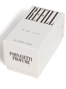 Fornasetti recharge de bougies (lot de 2) - Blanc