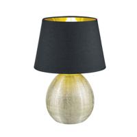 Trio Tafellamp Luxor 35cm goud met zwart R50631079