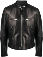 TOM FORD veste de moto en cuir - Noir