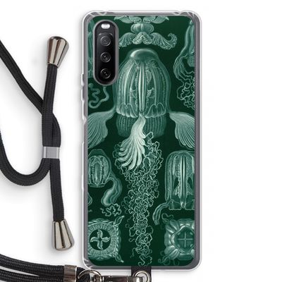 Haeckel Cubomedusae: Sony Sony Xperia 10 III Transparant Hoesje met koord