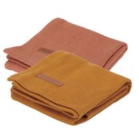 Little Dutch swaddle doeken 70 cm Pure Rust | Pure Ochre Spice Maat