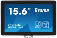 iiyama OTF1616MC-B1 beeldkrant Digitale signage flatscreen 39,6 cm (15.6") LCD 1100 cd/m² Full HD Zwart Touchscreen - thumbnail