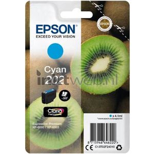 Epson Kiwi Singlepack Cyan 202 Claria Premium Ink