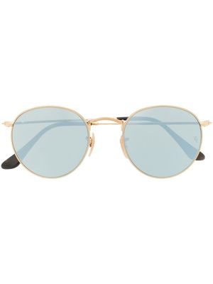 Ray-Ban lunettes de soleil à monture ronde - Or