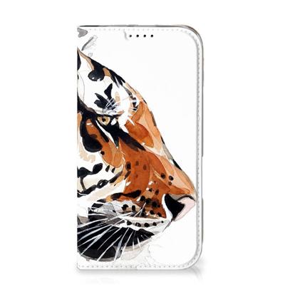 Bookcase iPhone 16 Watercolor Tiger