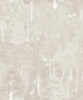 Marburg Heritage Behang ton sur ton met bomen en vogels - 47649