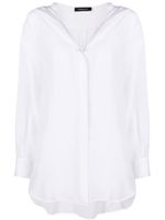 Fabiana Filippi chemise à capuche - Blanc