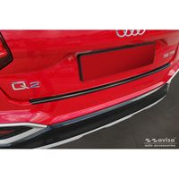 Zwart RVS Bumper beschermer passend voor Audi Q2 Facelift 2020- AV245187