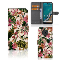 Nokia G50 Hoesje Flowers - thumbnail