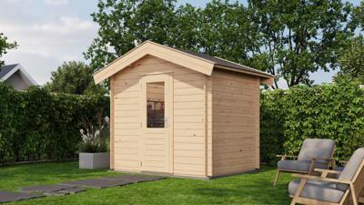 Lugarde Select Blokhut Ruurlo 250x200cm - Onbehandeld- Zadeldak- - Lugarde Select