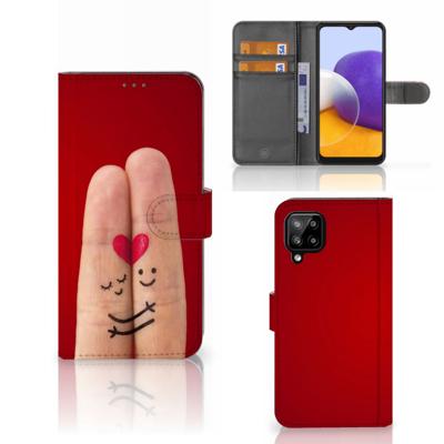 Samsung Galaxy A22 4G | M22 | Wallet Case | met Pasjes | Liefde - Origineel Romantisch Cadeau