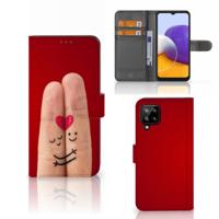 Samsung Galaxy A22 4G | M22 | Wallet Case | met Pasjes | Liefde - Origineel Romantisch Cadeau