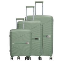 Beagles Travel 3 delige Kofferset Hardcase-Green