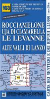 Wandelkaart 103 Rocciamelone, Uja di Ciamarella, Le Levanne | IGC - Istituto Geografico Centrale