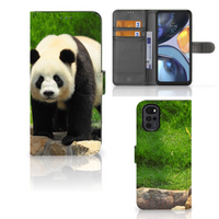 Motorola Moto G22 Telefoonhoesje met Pasjes Panda