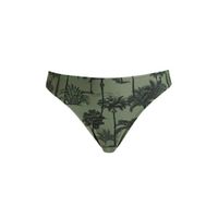 BEACHWAVE bikinibroekje met all over print groen/zwart - thumbnail