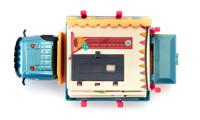 Siku Transporter voor compleet huis 1:50 metaal/kunststof meerkleurig incl. huis en stickervel - thumbnail