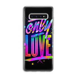 Only Love: Samsung Galaxy S10 4G Transparant Hoesje