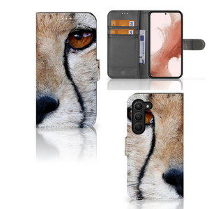 Samsung Galaxy S23 Telefoonhoesje met Pasjes Cheetah