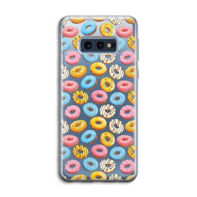 Pink donuts: Samsung Galaxy S10e Transparant Hoesje