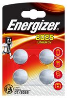 Energizer Lithium 3V knoopcel batterijen (CR2025) 4 stuks - thumbnail