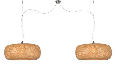 Hanglamp Palawan bamboe Ø 60 2-kap - naturel