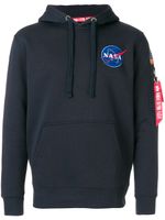 Alpha Industries NASA hoodie - Bleu