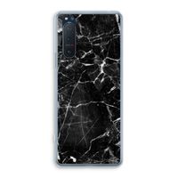 Zwart Marmer 2: Sony Xperia 5 II Transparant Hoesje