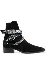 AMIRI bottines 40 mm à détail de boucle - Noir