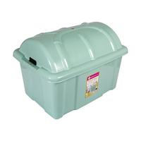 Speelgoed schatkist groot - 65 x 47 x 44 cm - 60 liter - kunststof - met deksel - groen