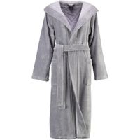 Cawö Cawö Dames Badjas met Capuchon 802 - Graphit 40/42