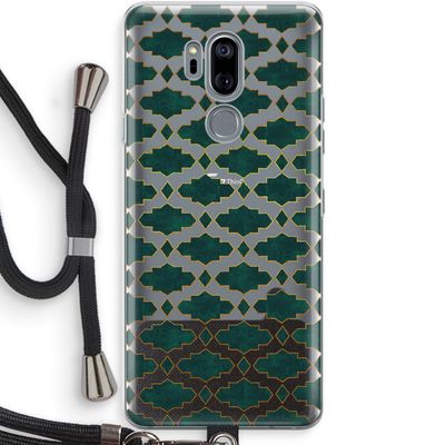 Moroccan tiles: LG G7 Thinq Transparant Hoesje met koord