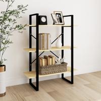 Boekenkast met 3 schappen 80x30x105 cm massief grenenhout