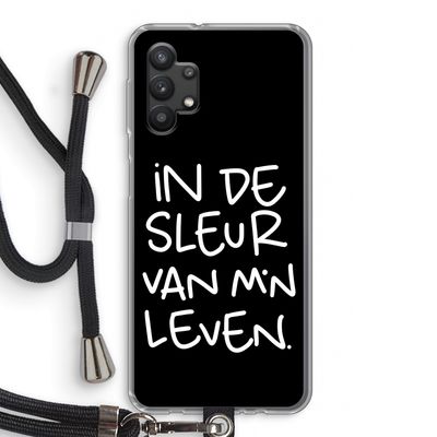 De Sleur: Samsung Galaxy A32 5G Transparant Hoesje met koord