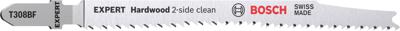 Bosch Accessoires Expert 'Hardwood 2-side clean' T 308 BF decoupeerzaagblad 100-delig - 1 stuk(s) - 2608900546