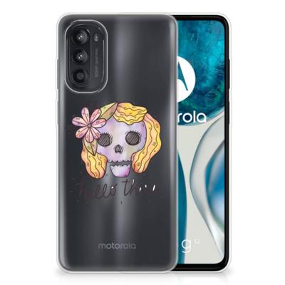 Silicone Back Case Motorola Moto G52/G82 Boho Skull Silicone Back Case Motorola Moto G52/G82 Boho Skull