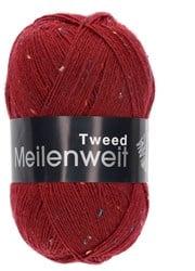 Lana Grossa Meilenweit 100 Tweed 161 Wijnrood