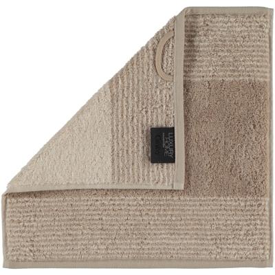 Cawö Cawö Two-Tone Gezichtsdoekje Zand 30x30
