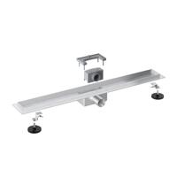 Fortifura Galeria Douchegoot - 60cm - zonder rooster - vloerflens - Geborsteld RVS PVD (RVS) YZ-A60-Basic-drain Fortifura Galeria Douchegoot - 60cm - zonder rooster - vloerflens - Geborsteld RVS PVD (RVS) YZ-A60-Basic-drain