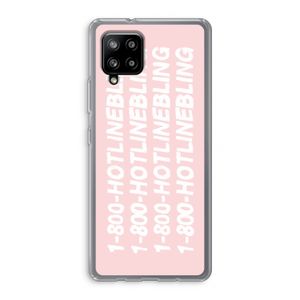 Hotline bling pink: Samsung Galaxy A42 5G Transparant Hoesje