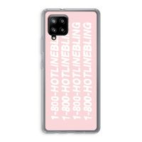 Hotline bling pink: Samsung Galaxy A42 5G Transparant Hoesje
