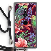 Papegaaien: Sony Xperia XZ2 Transparant Hoesje met koord
