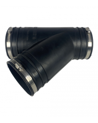 Air Aqua Flexibel Rubber Y-stuk 125mm voor Vijvers - Duurzaam & Weerbestendig