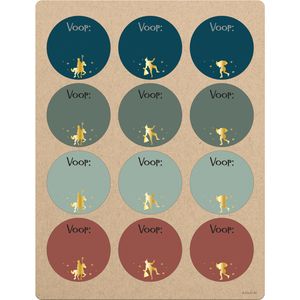 Cadeau Naamstickers Sinterklaas Classic