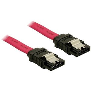 DeLOCK SATA Cable - 0.5m SATA-kabel 0,5 m Rood